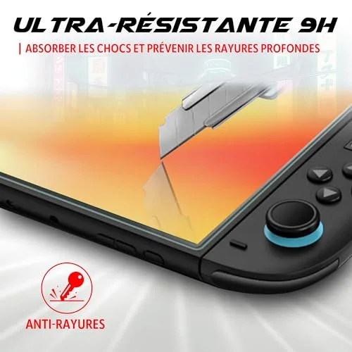 Filtre lumière bleue - AKUMA - CYBER S08 - Verre trempé - Protection - Nintendo Switch - vue 4