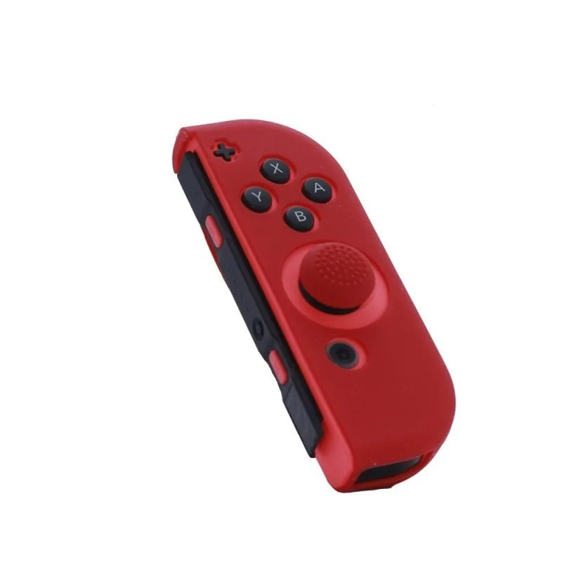 FR-TEC Coque Silicone + Grip Joy-Con Droit Rouge Switch