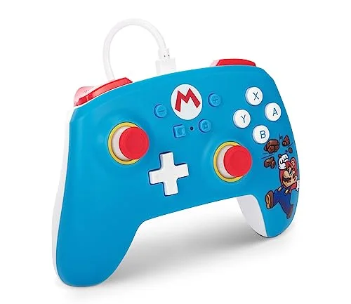 Gamepad - PowerA - Manette core Mario - Filaire - 3m USB détachable - Compatible Nintendo Switch - vue 3