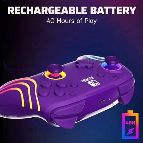 Gamepad Wireless Multicolor Pro Switch - vue 4