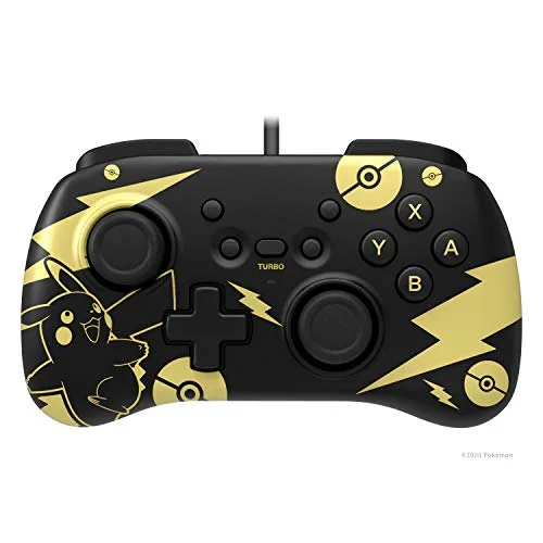 Hori Horipad Mini Pikachu Noir & Or Switch - vue 2