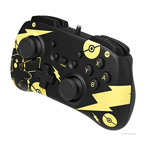 Hori Horipad Mini Pikachu Noir & Or Switch - vue 3