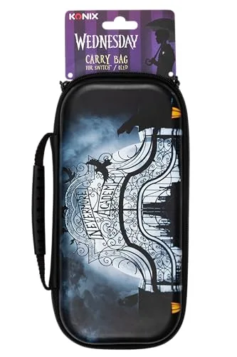 Housse de protection et transport - KONIX - Mercredi Adams - Compatible Switch/Switch Lite/OLED - Poignée rigide - 8 - vue 9