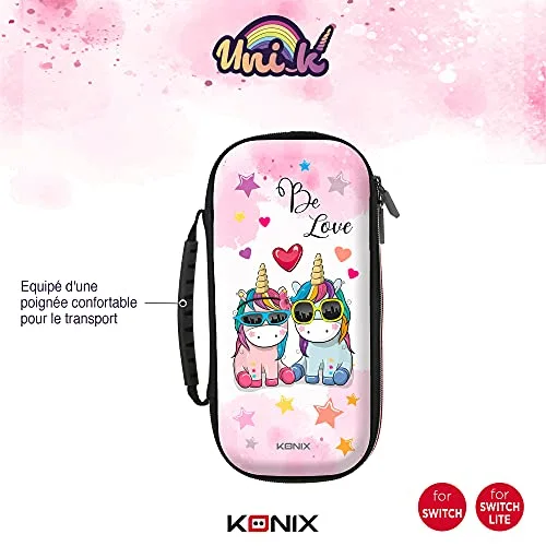 Housse de Transport Licorne Unik Be Love - KONIX - Switch - Rose - vue 2