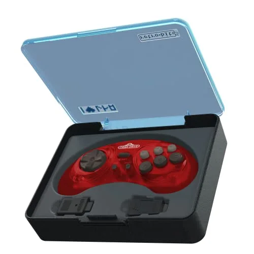 Jeux Accessoires et Consoles Retrogaming-Retrobit - Sega Mega Drive Manette CRIMSON RED 8 boutons sans fil 2.4Ghz - vue 4
