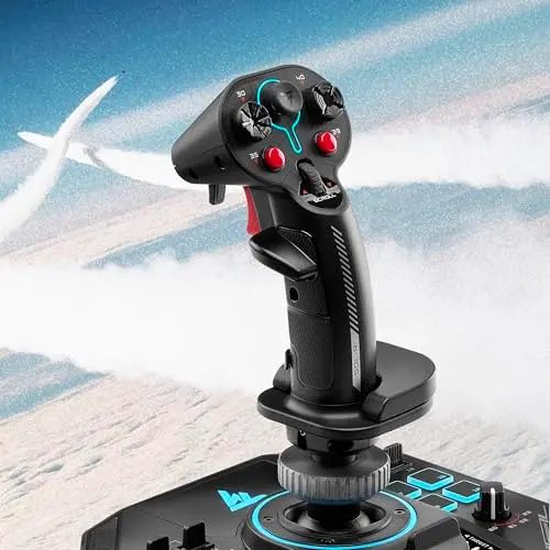 Joystick et de manette des gaz - THRUSTMASTER - Sol-R 4 HOTAS - Technologie HEART - vue 2