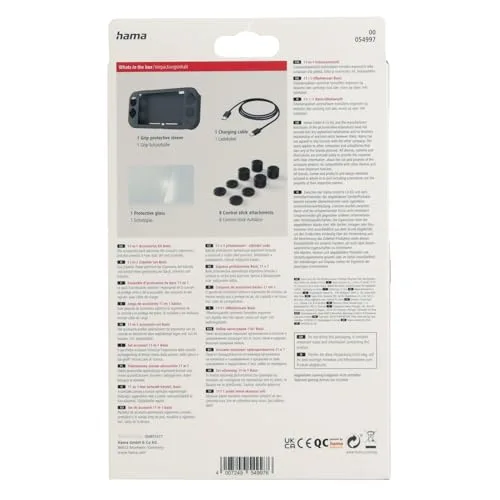 Kit daccessoires - HAMA - Nintendo Switch Lite - Protection écran - Protections joysticks - Câble de charge - vue 3