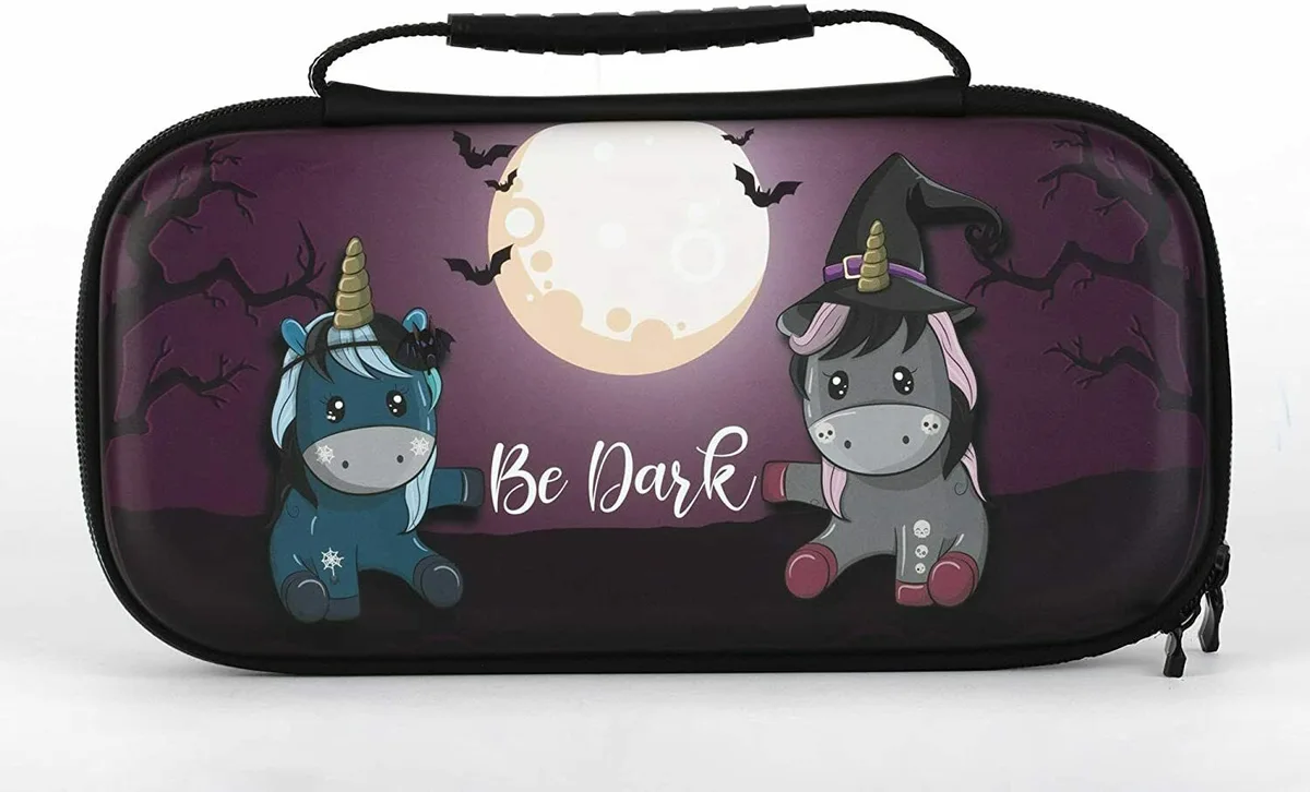 Konix Housse de transport Unik Be Dark pour Switch 2, Switch et OLED (Noir)