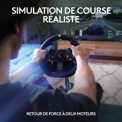 Logitech G920 Driving Force - Volant Xbox One & PC - vue 2