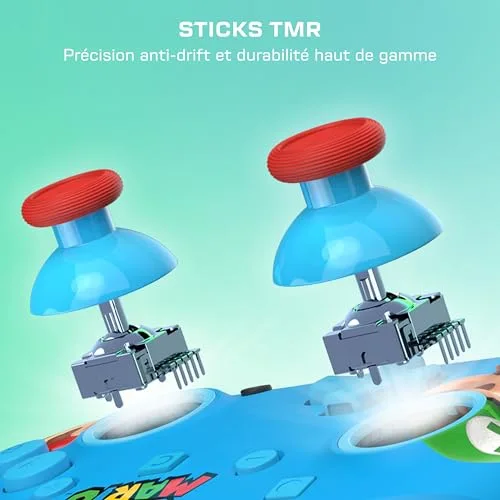 Mando Inalámbrico Turtle Beach Rematch Switch 2 Mario & Luigi RGB - vue 6