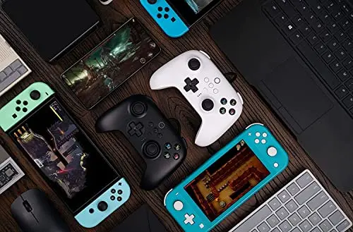 Manette 8bitdo Ultimate filaire pour Switch PC et Android - Blanc - vue 4