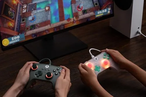 Manette 8BitDo Ultimate Mini Wired Xbox Pad Clear Green - vue 9