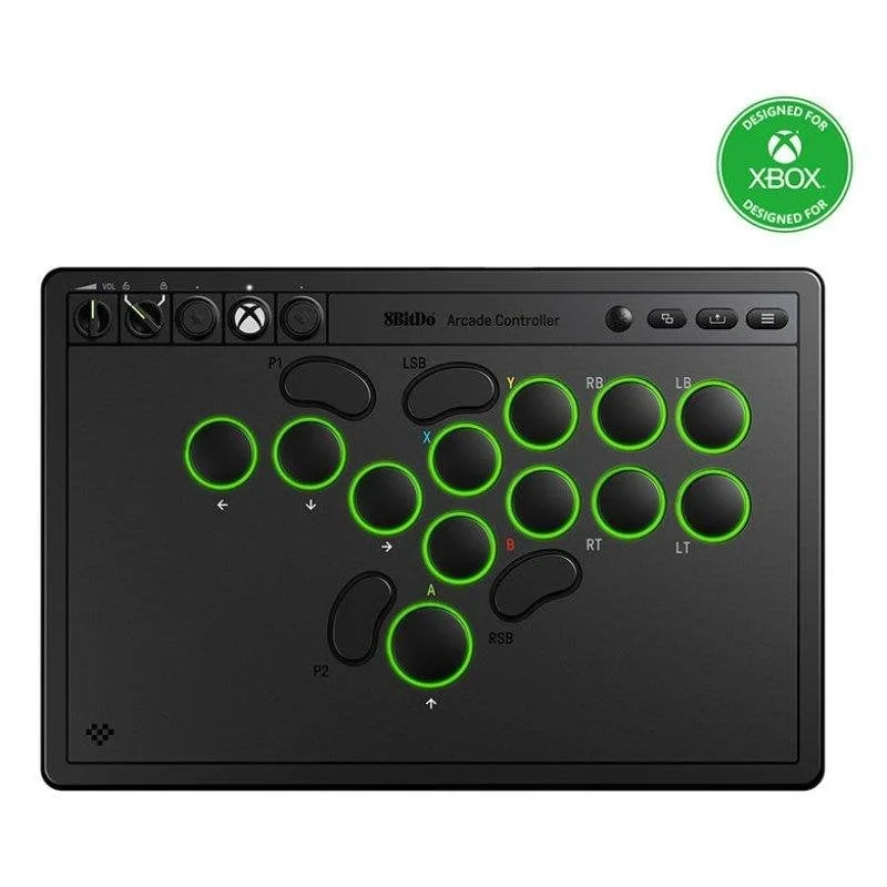 Manette Arcade 8BitDo Xbox PC Noir Sans Fil LED