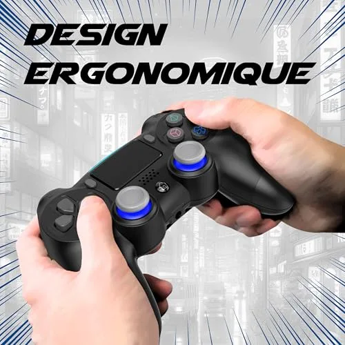 Manette de jeu - AKUMA - Isekai P01 - Compatible PS4/PS3/PC - Rechargeable - Connexion Bluetooth/USB - vue 5
