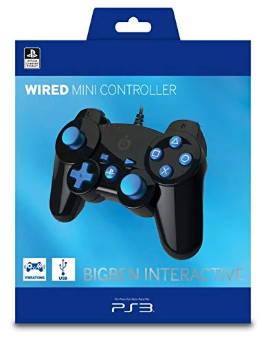 Manette de jeu - BIGBEN - Mini manette - Filaire - Noir - Compatible PS3 - vue 2