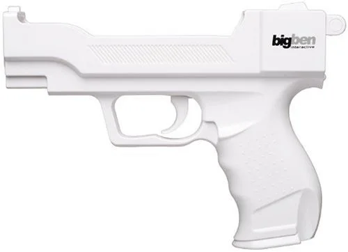Manette de jeu - BIGBEN - Wii gun - Sans fil - Blanc/Noir - vue 2