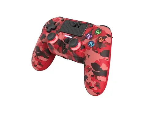 Manette de jeu - DragonShock - MIZAR BT - Rouge Camouflage - Bluetooth - Vibration - vue 7