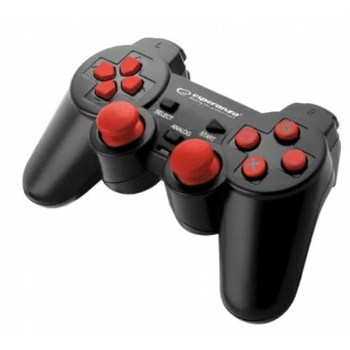 Esperanza EGG106R Manette Filaire PC PS2 PS3 Rouge