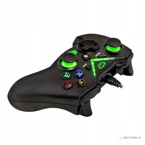 Manette de jeu - ESPERANZA - Esperanza Pirate - Filaire - Noir/Vert - PC - vue 6