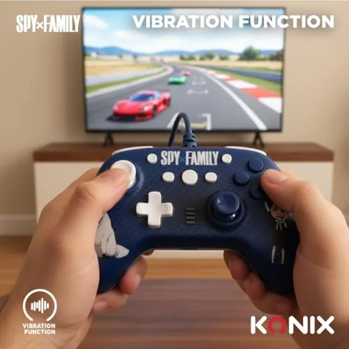 Manette de jeu filaire - KONIX - Spy X Family - Connexion filaire - Compatible Nintendo Switch/Switch 2 - Design - vue 4