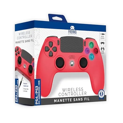 Manette de jeu - FREAKS AND GEEKS - Freaks and Geeks - Sans fil - Bluetooth - Rouge - vue 3