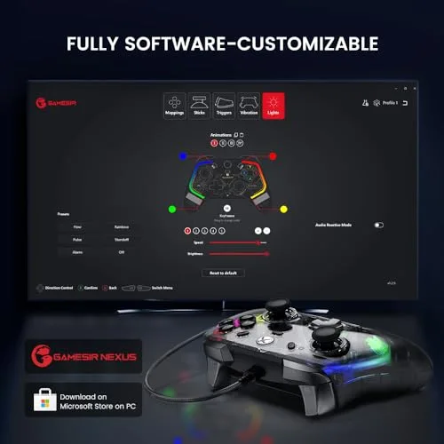 Manette de jeu - GameSir - Kaleid - Noir - USB Type-C - Vibration - vue 7