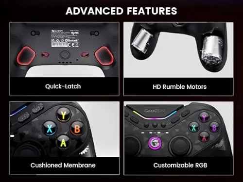 Manette de jeu - GAMESIR - Tarantula Pro Bundle - Compatible PC/Nintendo Switch - Sans fil - USB-C - vue 6