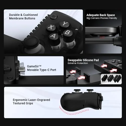Manette de jeu - GAMESIR - X5 Lite - USB-C - Hall Effect - Ergonomique légère - vue 2