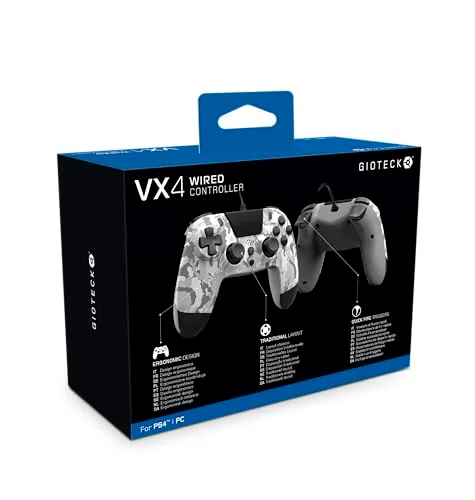 Manette de jeu - GIOTECK - VX4 Premium - Filaire - Camouflage - Compatible PS4/PC - vue 5