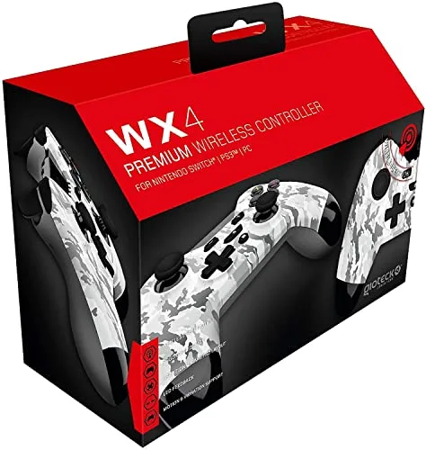 Manette de jeu - GIOTECK - WX4 - Bluetooth - Design ergonomique - Camo Gris - vue 2