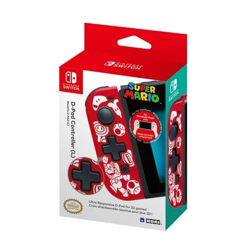 Manette de jeu - HORI - Nintendo Switch - D-Pad - Motif Mario - Rouge - vue 2