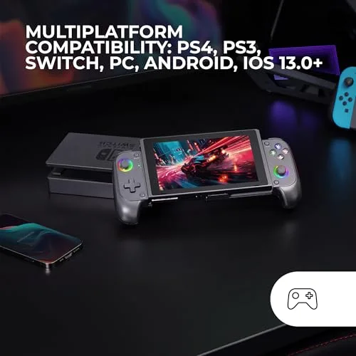 Manette de jeu - MARSGAMING - MGPX - Bluetooth 5.0 - RGB Neon - Double Vibration - vue 5