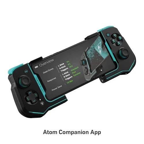 Manette de jeu mobiles Android - Turtle Beach Atom - Bluetooth - Noir/Cyan - vue 2