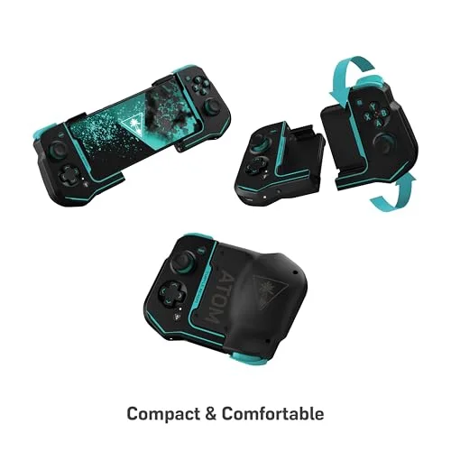 Manette de jeu mobiles Android - Turtle Beach Atom - Bluetooth - Noir/Cyan - vue 4