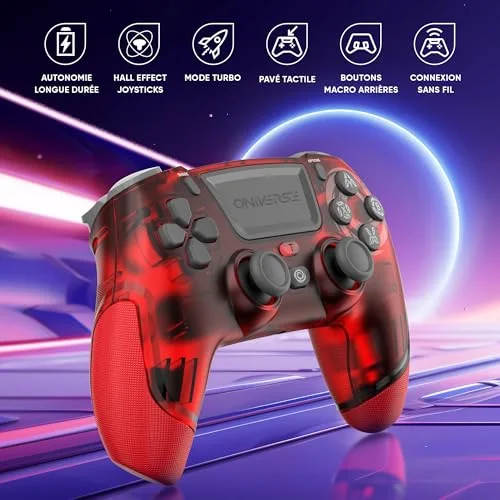 Manette de jeu - ONIVERSE - Revolt - Sans fil Bluetooth - Joysticks Hall Effect - Gyroscope 6 axes - vue 6