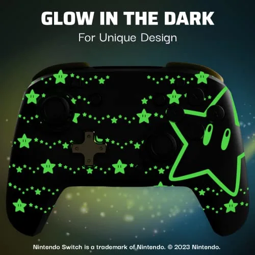 Manette de jeu - PDP - Rematch - Glow in the dark - Nintendo Switch - Autonomie 40h - vue 3