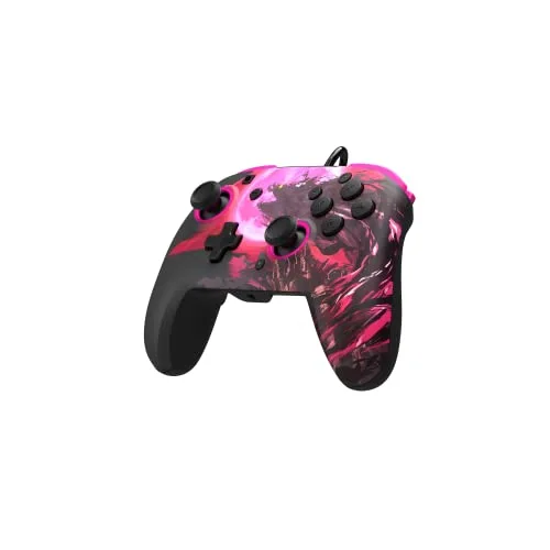 Manette de jeu - PDP - Rematch Zelda (Ganon) - Filaire - Rose - Nintendo Switch - vue 8
