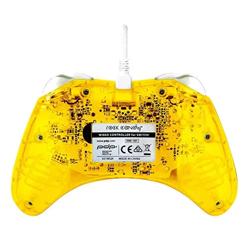 Manette de jeu - Rock Candy - Jaune - Filaire - Nintendo Switch - Câble 3m inclus - vue 7