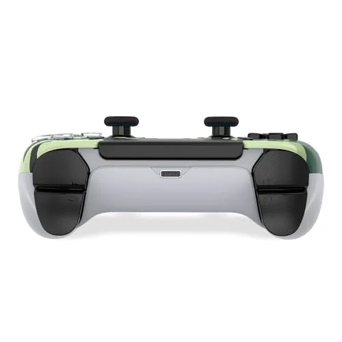 Manette de jeu - TRADE INVADERS - PS5 LED - Green Camo - Bluetooth - Joysticks Effet Hall - LED dynamique - vue 4