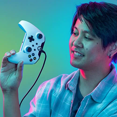 Manette filaire Pdp pour Xbox et PC Ion Blanc - vue 7