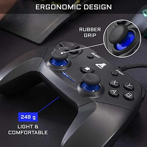Manette Gamer - The G-Lab - K-PAD THORIUM - Filaire - PC & PS3 - Noir - vue 4