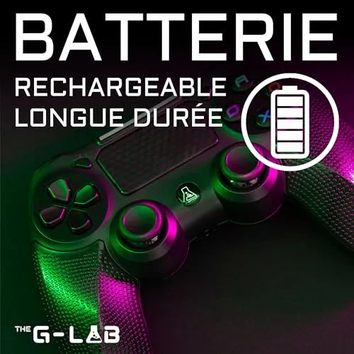 Manette Gamer - The G-Lab - K-PAD THORIUM - Sans Fil - PS4 - Noir - vue 4