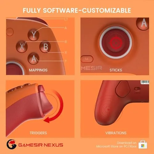 Manette GameSir G7 SE Orange USB Xbox/PC - vue 4