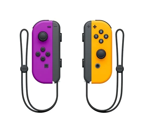 Manette Nintendo Joy-Con Set Gauche/Droite Violet Néon/Orange Néon - vue 4