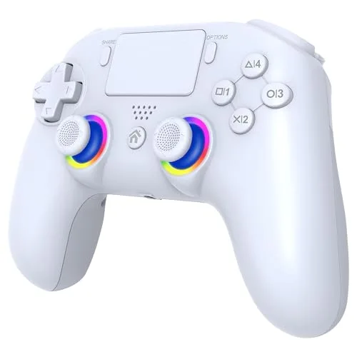 Subsonic SA5716-2 Manette Sans Fil PS5 PC LED RGB Blanche