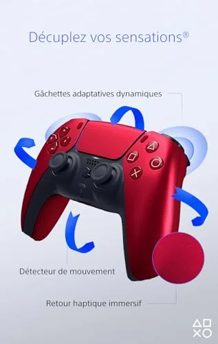 Manette sans fil DualSense™ - Volcanic Red I PS5 et PC - vue 3