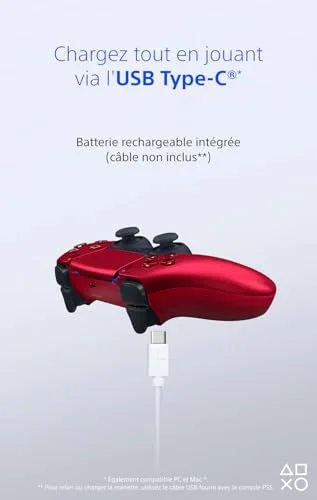 Manette sans fil DualSense™ - Volcanic Red I PS5 et PC - vue 5