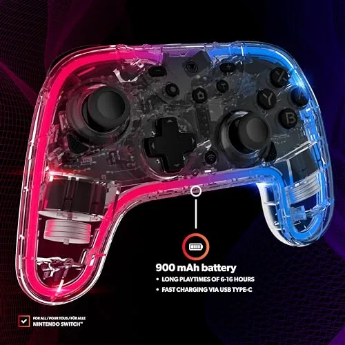 Manette sans fil Just For Games Snakebyte Game Pad S Rgb pour Nintendo Switch - vue 7
