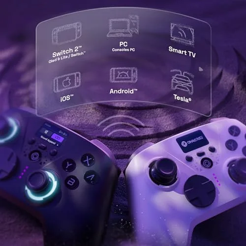 Manette sans fil Oniverse Aura écran LED - vue 5