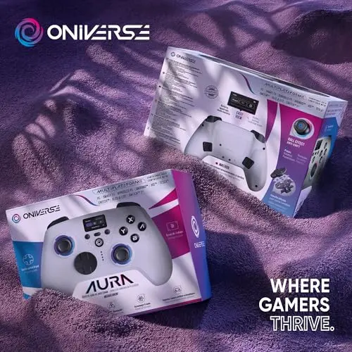 Manette sans fil Oniverse Aura écran LED - vue 7